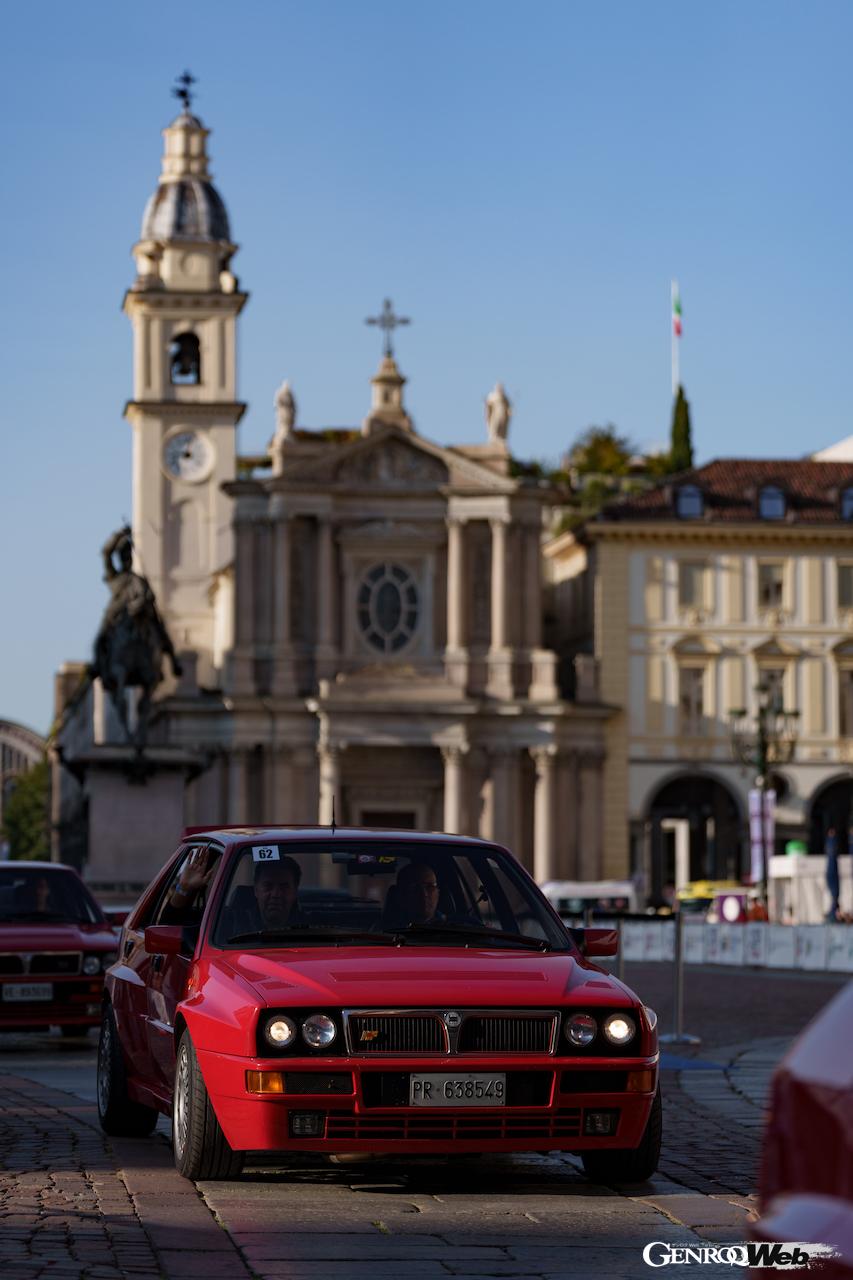 2024年の「アミキ・ミエイ」には、欧州6ヵ国から130台のランチア デルタが集まった。