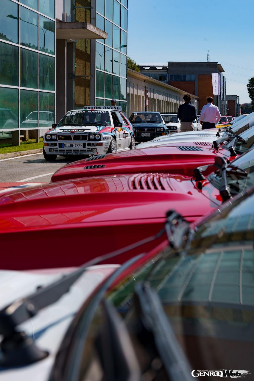 2024年の「アミキ・ミエイ」には、欧州6ヵ国から130台のランチア デルタが集まった。