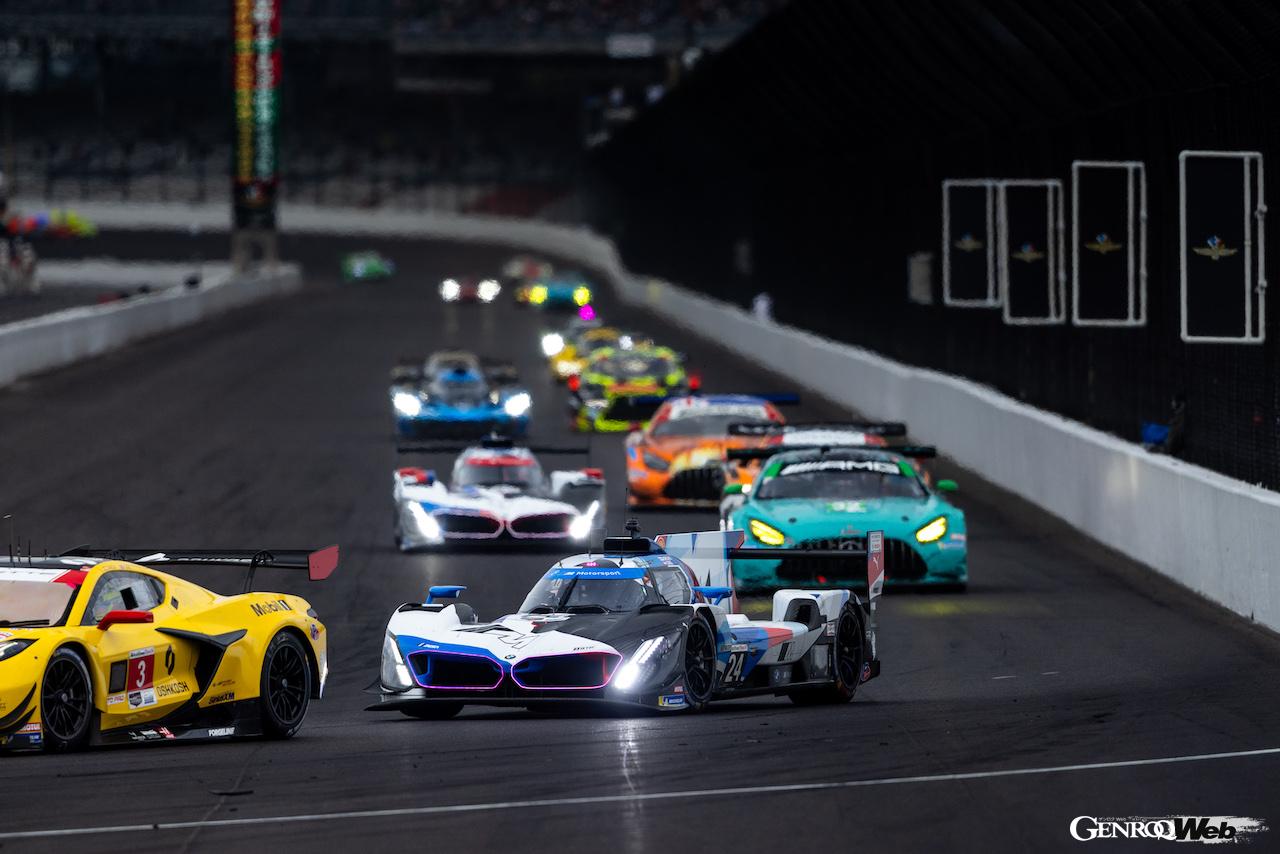 IMSA第10戦「TireRack.com・バトル・オン・ザ・ブリックス」で勝利を飾った、BMW M ハイブリッド V8 24号車。