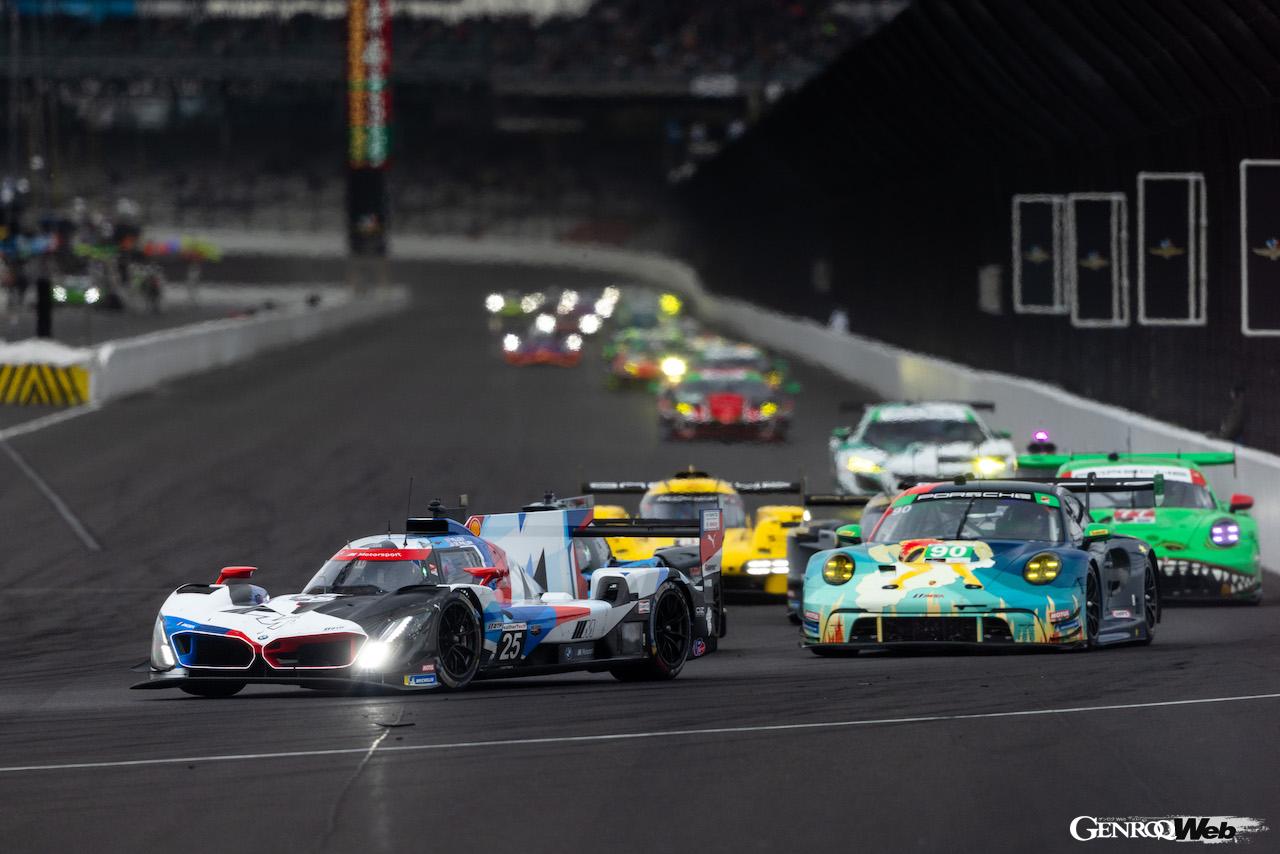 IMSA第10戦「TireRack.com・バトル・オン・ザ・ブリックス」で2位に入った、BMW M ハイブリッド V8 25号車。