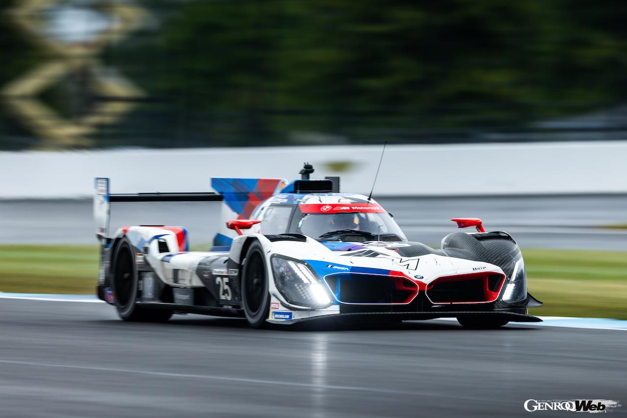 IMSA第10戦「TireRack.com・バトル・オン・ザ・ブリックス」で2位に入った、BMW M ハイブリッド V8 25号車。