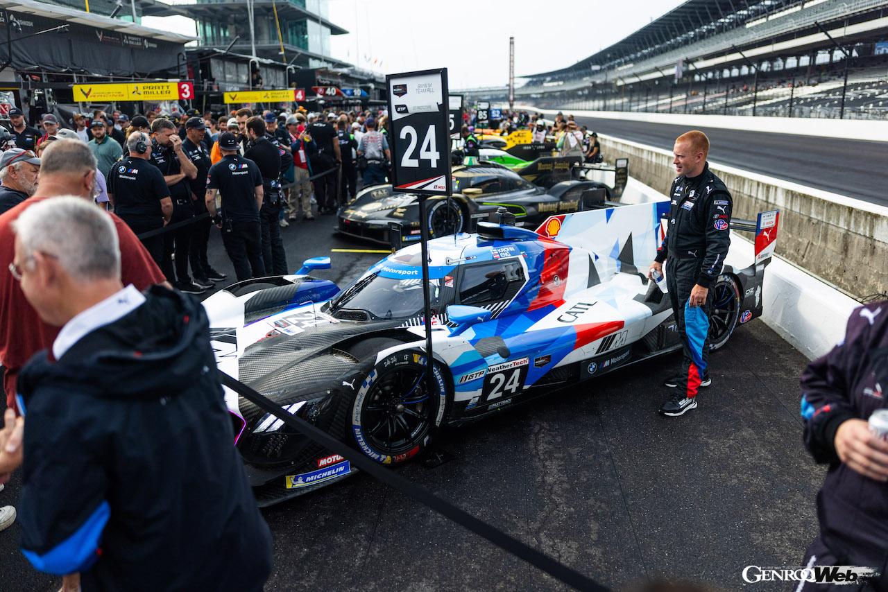 IMSA第10戦「TireRack.com・バトル・オン・ザ・ブリックス」で勝利を飾った、BMW M ハイブリッド V8 24号車。