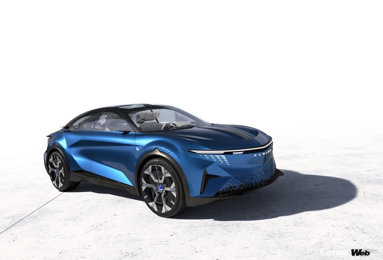 EV専用プラットフォーム「Amprミディアム」を採用した「アルピーヌ A390_β」のエクステリア。