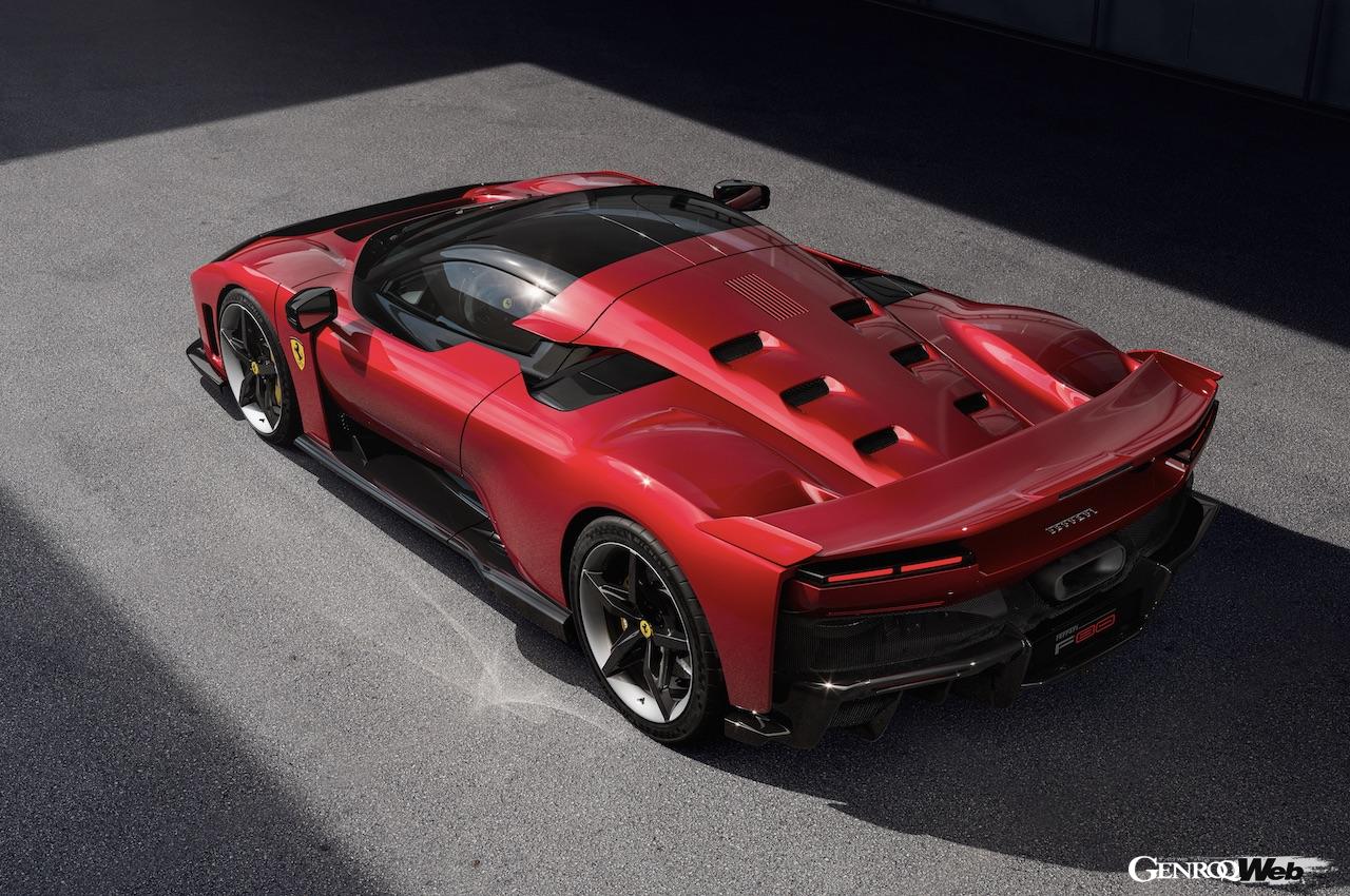 ハイブリッド搭載スペチアーレ「フェラーリ F80」のエクステリア。