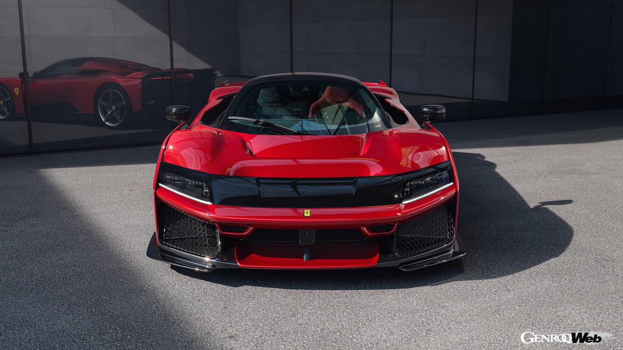 ハイブリッド搭載スペチアーレ「フェラーリ F80」のエクステリア。