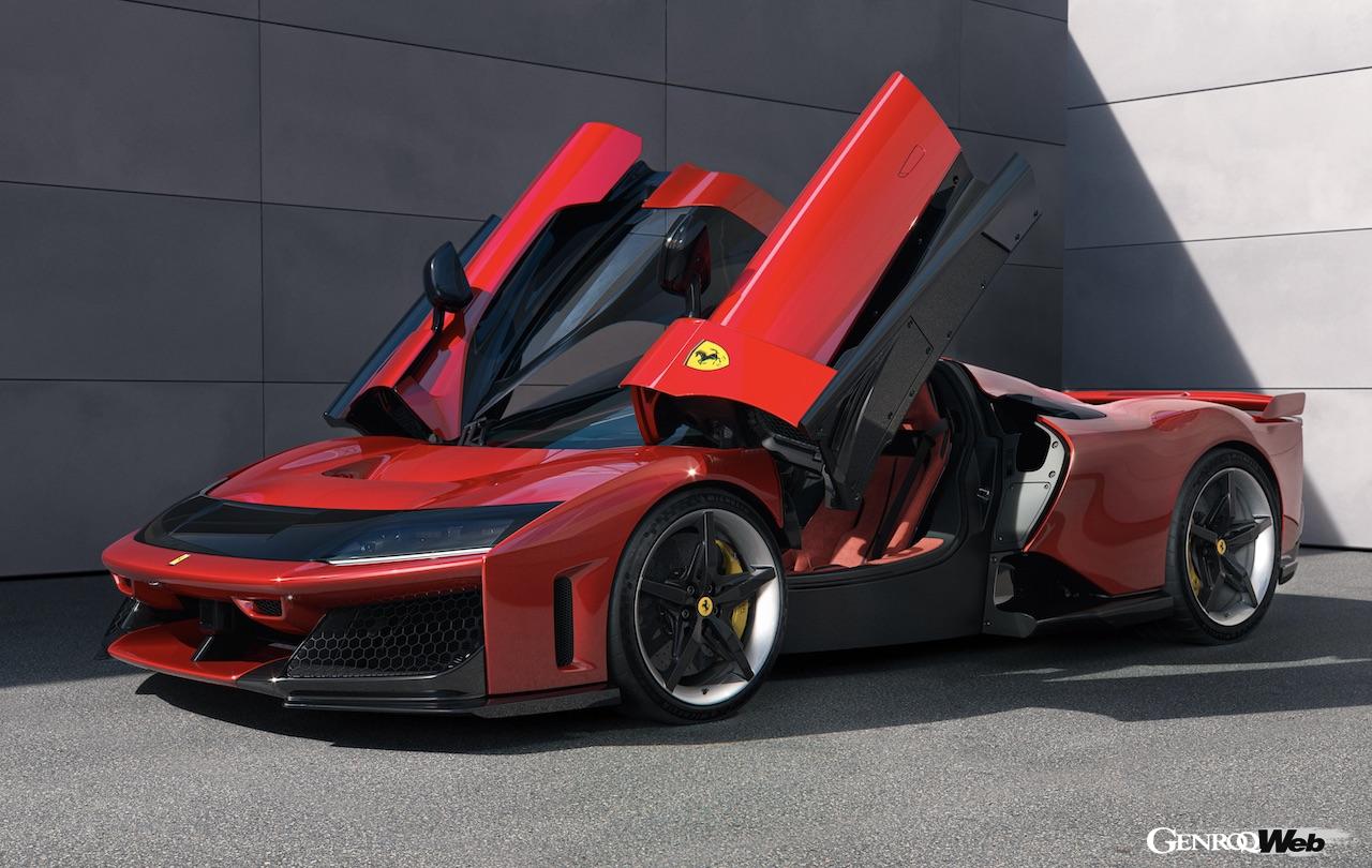 ハイブリッド搭載スペチアーレ「フェラーリ F80」のエクステリア。