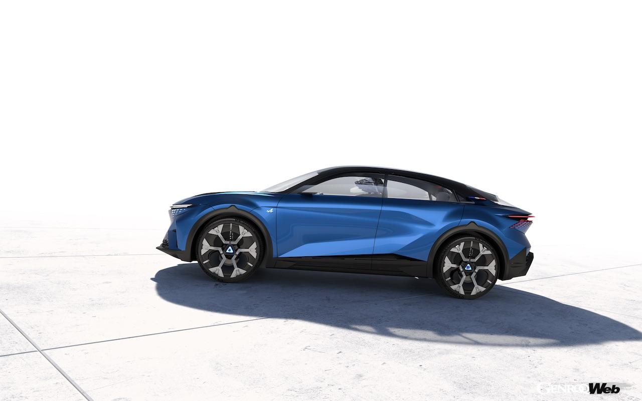 EV専用プラットフォーム「Amprミディアム」を採用した「アルピーヌ A390_β」のエクステリア。