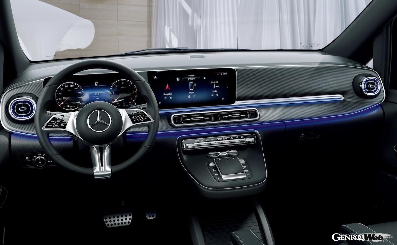 「メルセデス・ベンツ Vクラス」改良新型のインテリア。