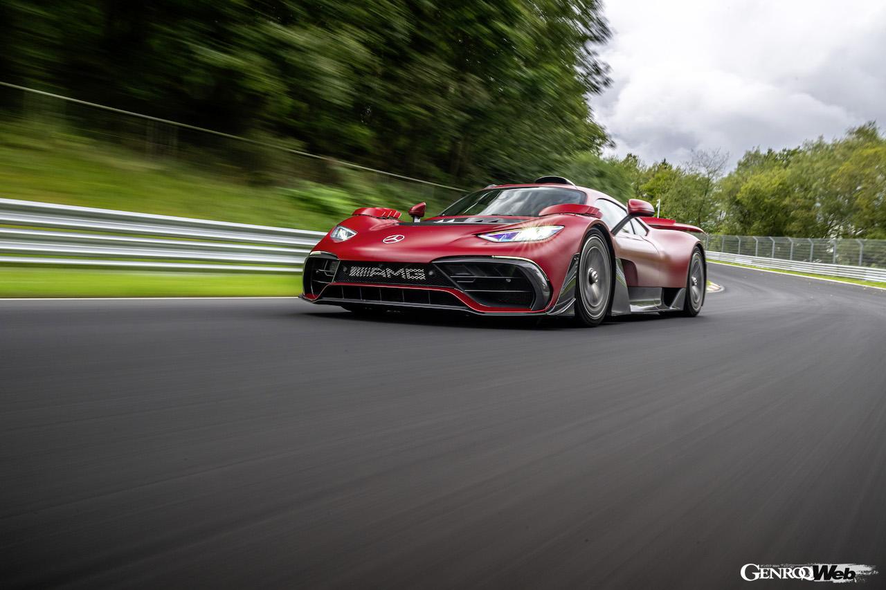 絶好のコンディションのもと、ニュルブルクリンク・ノルドシュライフェに挑んだ「メルセデス AMG ONE」。