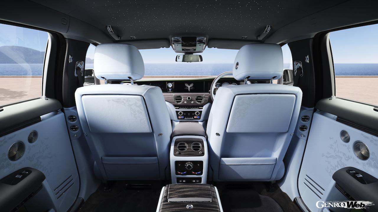 「ロールス・ロイス ゴースト エクステンデッド シリーズ II」のインテリア。