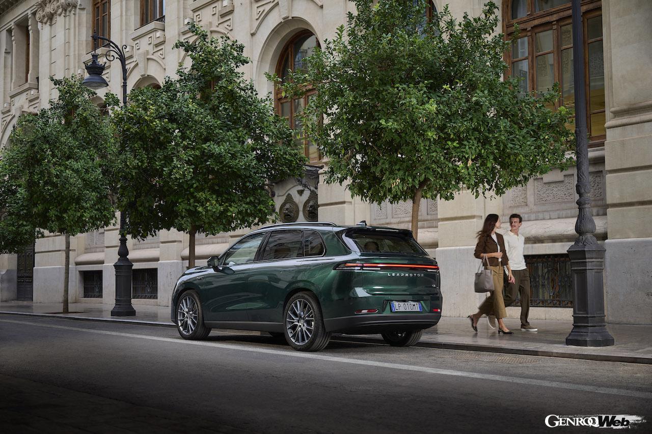 欧州市場に導入されるフル電動クロスオーバー「リープモーター C10」のエクステリア。