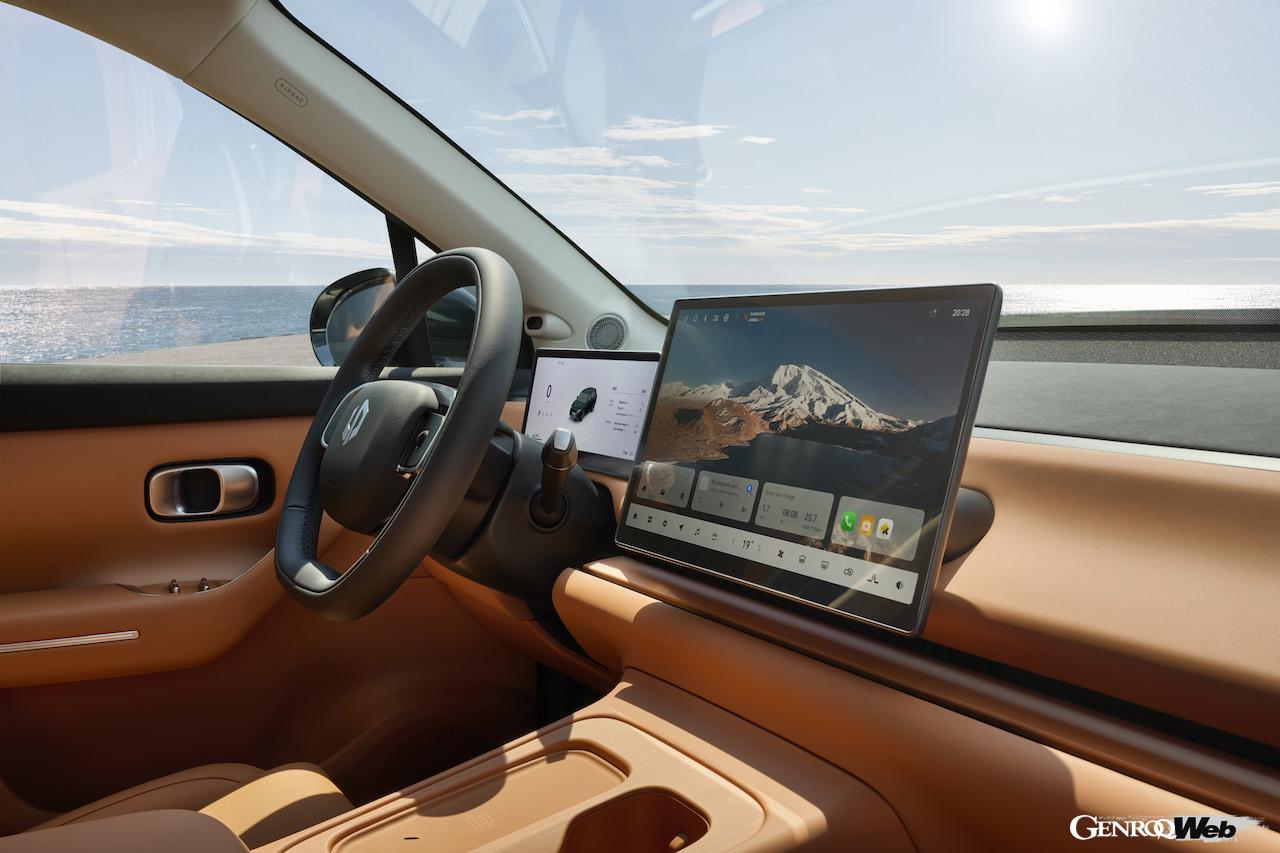 欧州市場に導入されるフル電動クロスオーバー「リープモーター C10」のインテリア。