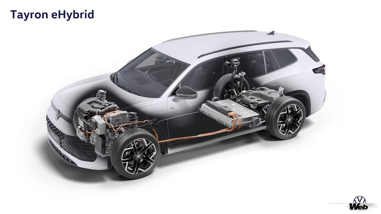 タイロンは、トップグレードのプラグインハイブリッド「eハイブリッド」搭載モデルを筆頭に、マイルドハイブリッドを導入したガソリンとディーゼルもラインナップする。