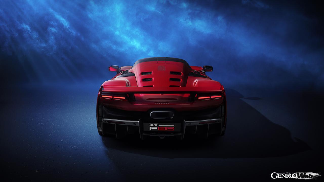 ハイブリッド搭載スペチアーレ「フェラーリ F80」のエクステリア。