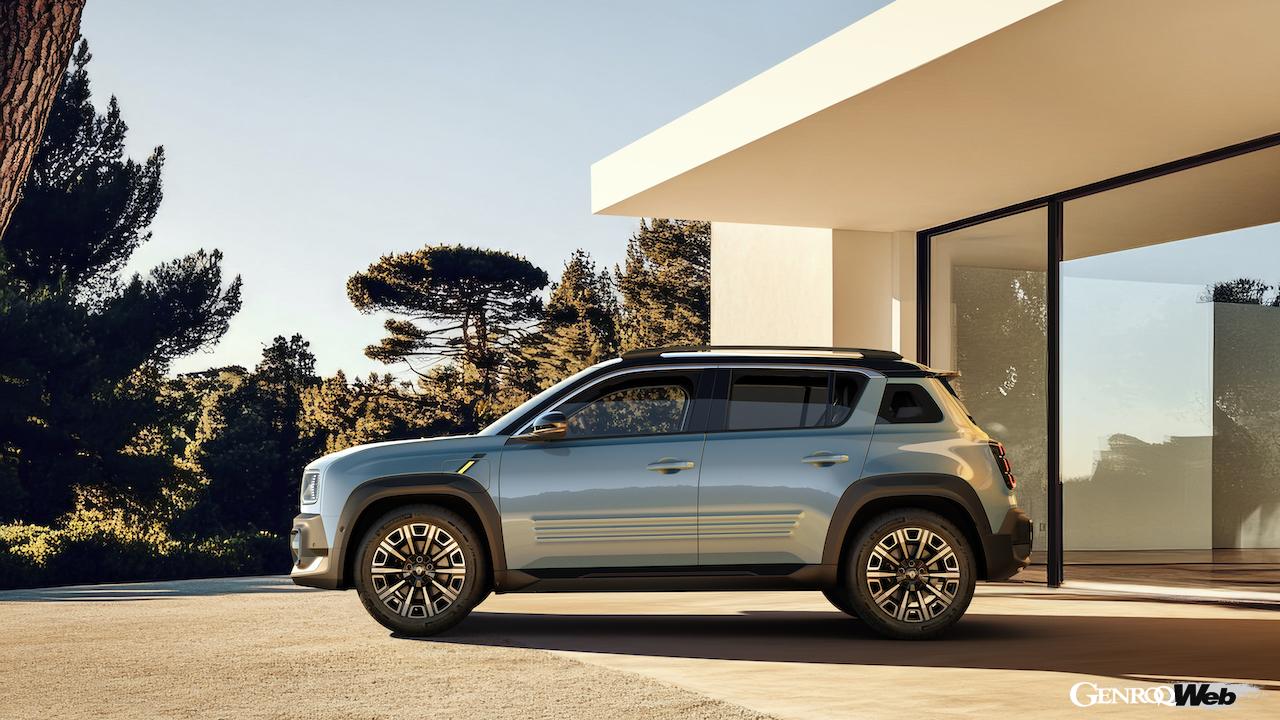 「ルノー 4 E-Tech エレクトリック」のエクステリア。