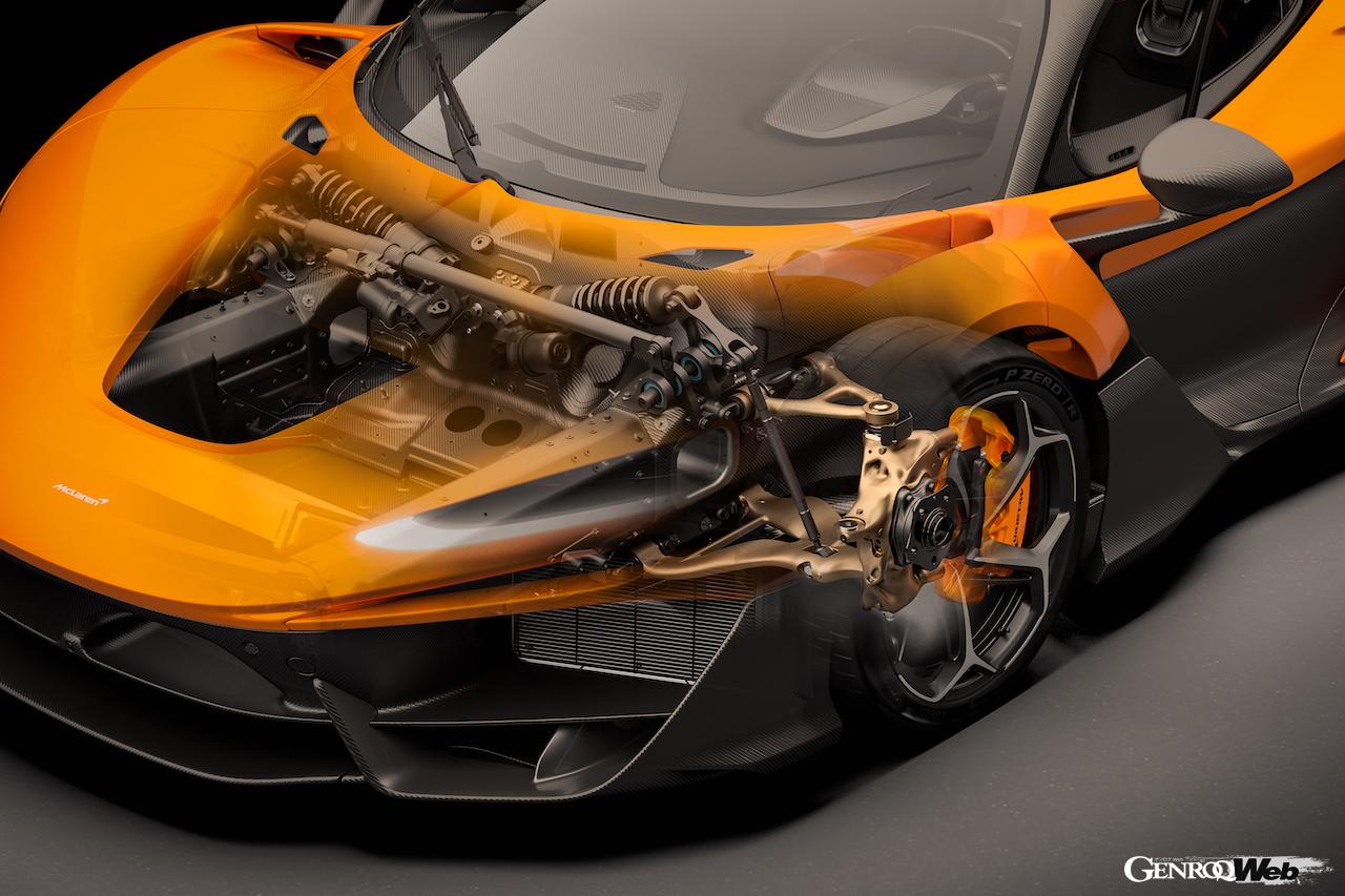 マクラーレン・オートモーティブと、米国の産業用デジタル製造メーカー「ダイバージェント・テクノロジーズ」が提携。マクラーレン W1のサスペンション開発において、協業を行った。