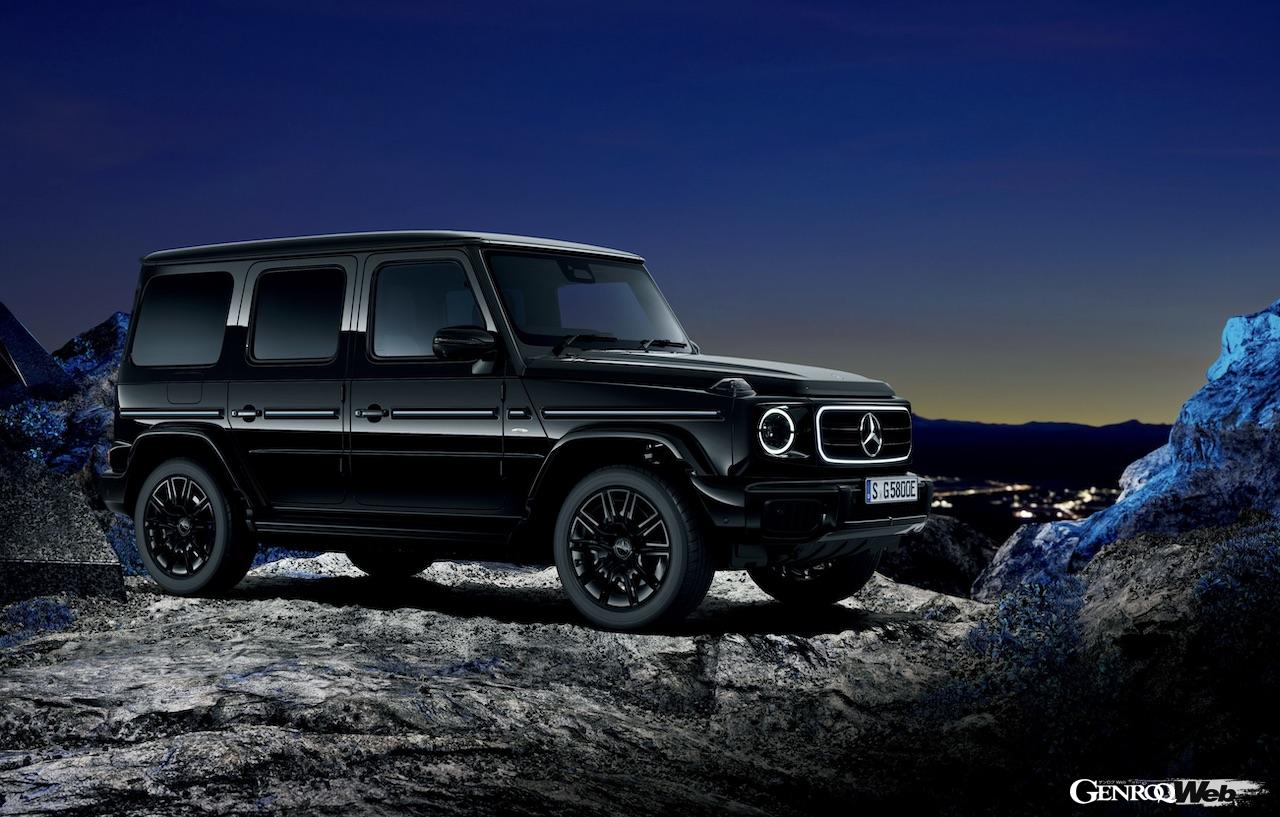 フル電動モデル「メルセデス・ベンツ G580 with EQ テクノロジー」のエクステリア。