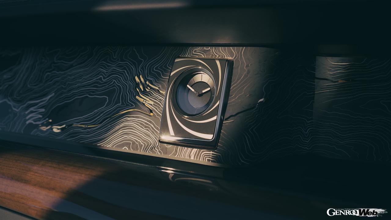 「ロールス・ロイス ファントム ゴールドフィンガー」のインテリア。