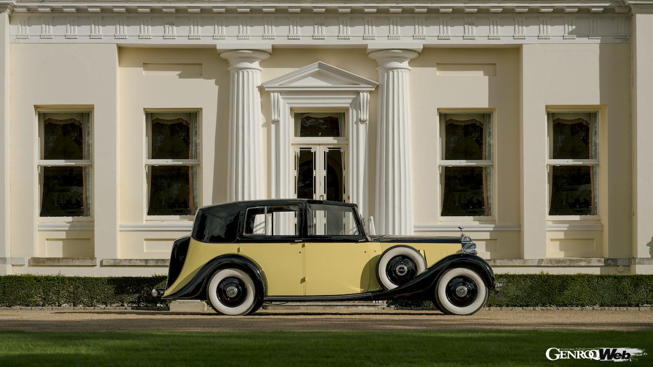 敵役のオーリック・ゴールドフィンガーが所有する1937年型「ロールス・ロイス ファントムIII セダンカ ド・ヴィル。