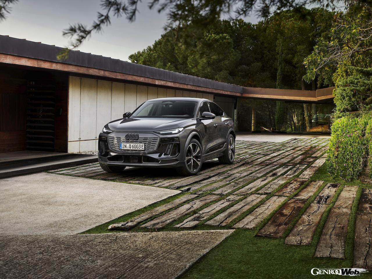 「アウディQ6 スポーツバック e-tron」のエクステリア。