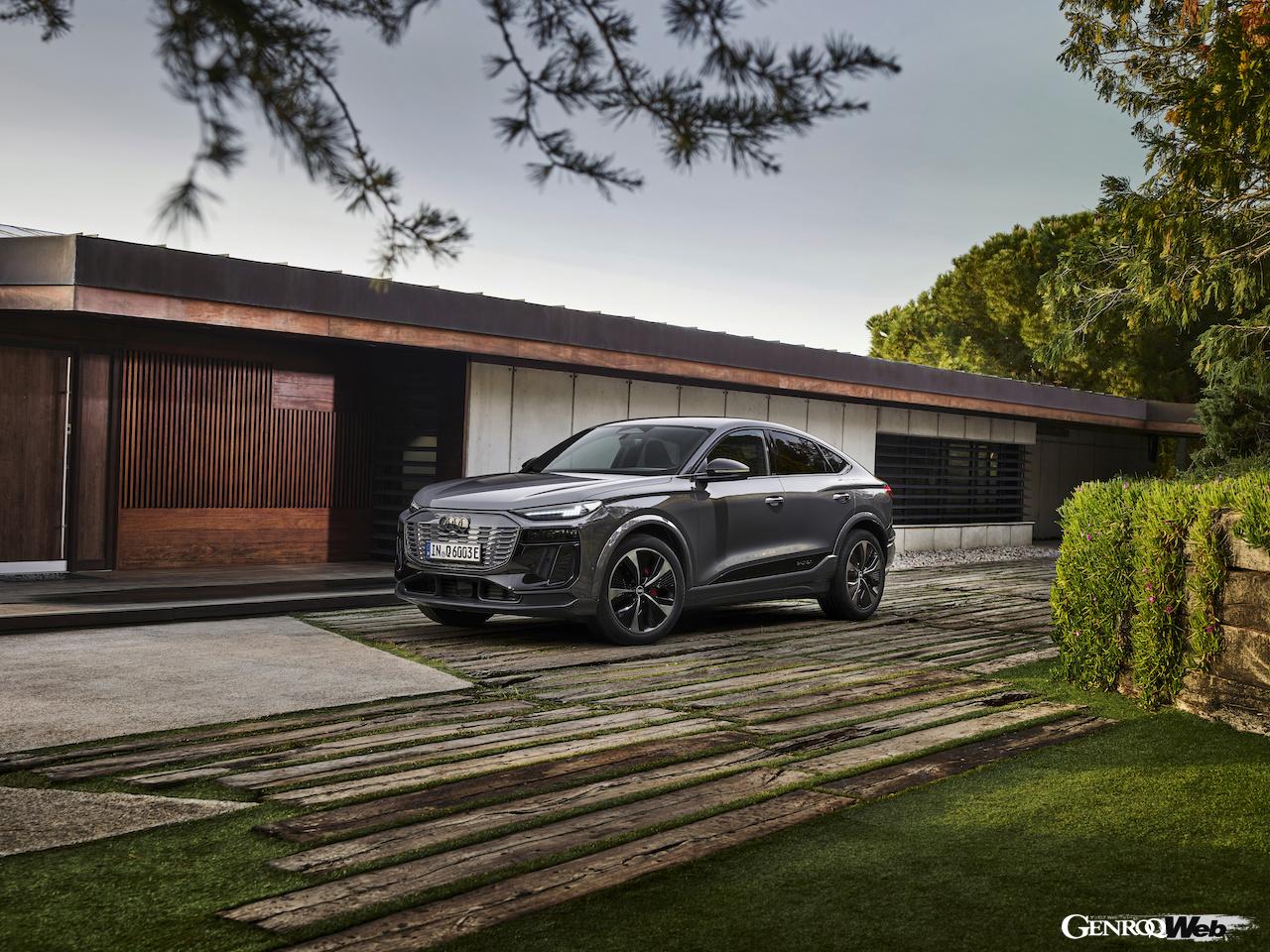 「アウディQ6 スポーツバック e-tron」のエクステリア。