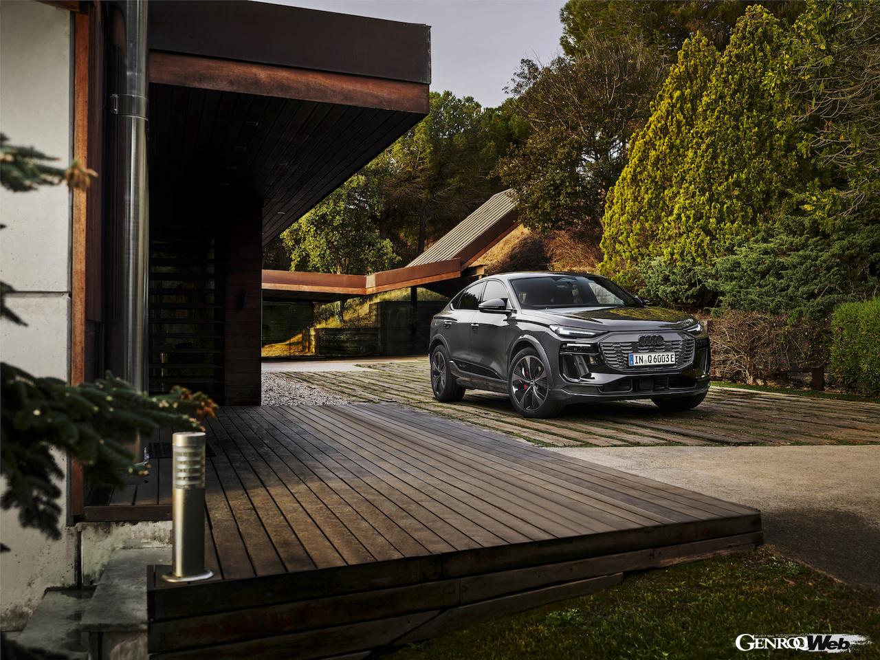 「アウディQ6 スポーツバック e-tron」のエクステリア。