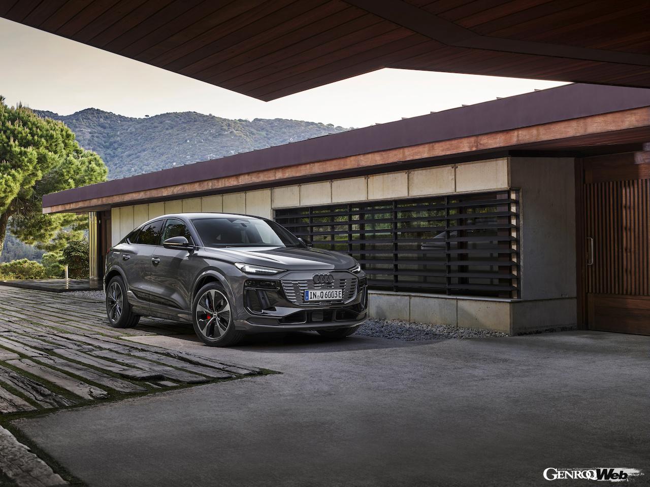 「アウディQ6 スポーツバック e-tron」のエクステリア。