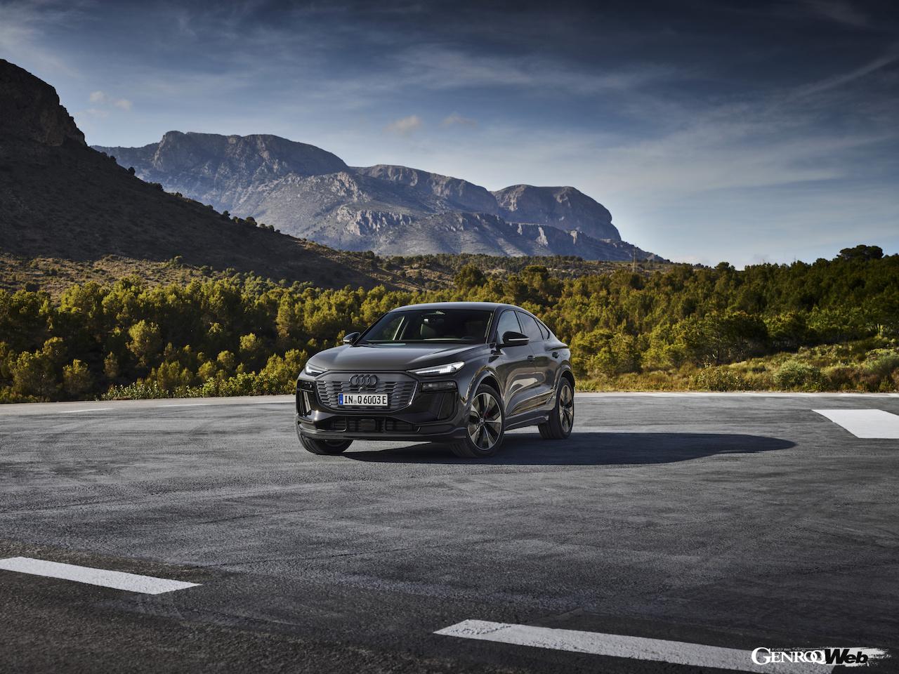 「アウディQ6 スポーツバック e-tron」のエクステリア。