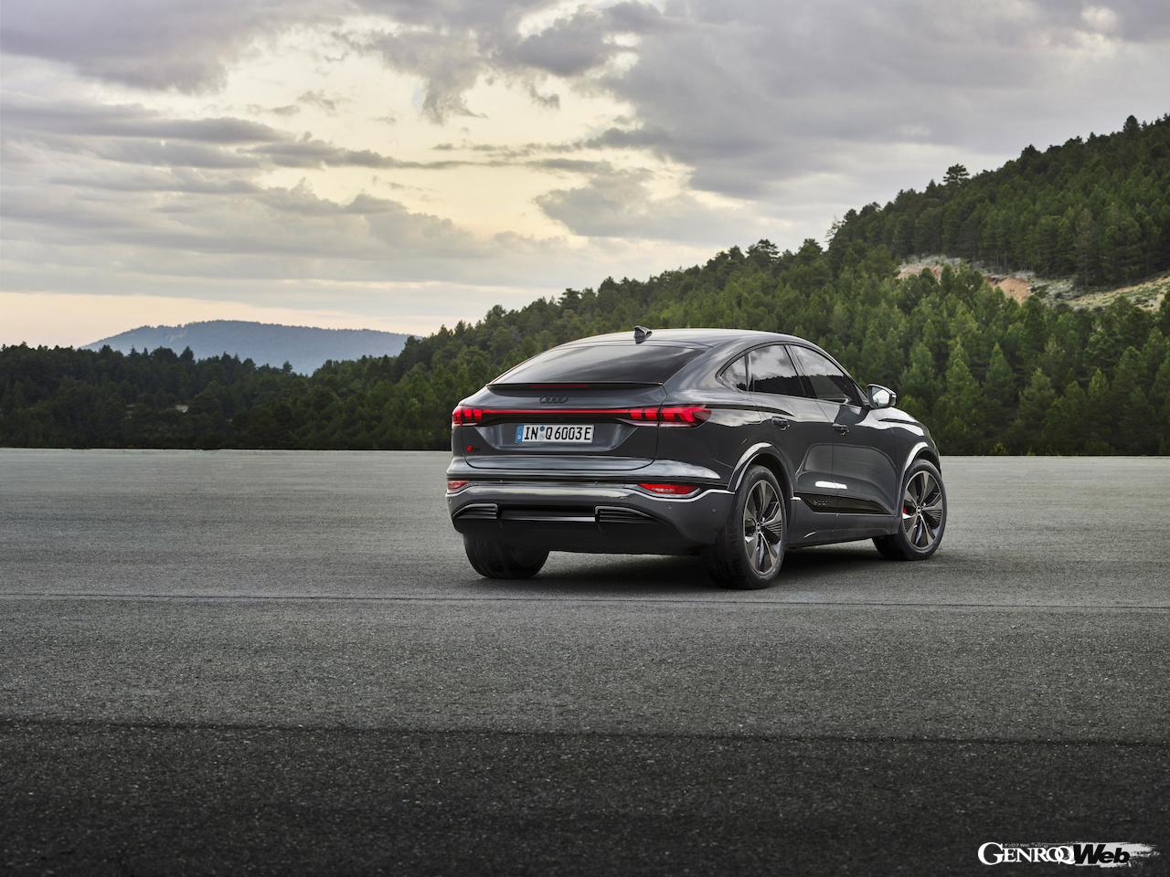 「アウディQ6 スポーツバック e-tron」のエクステリア。
