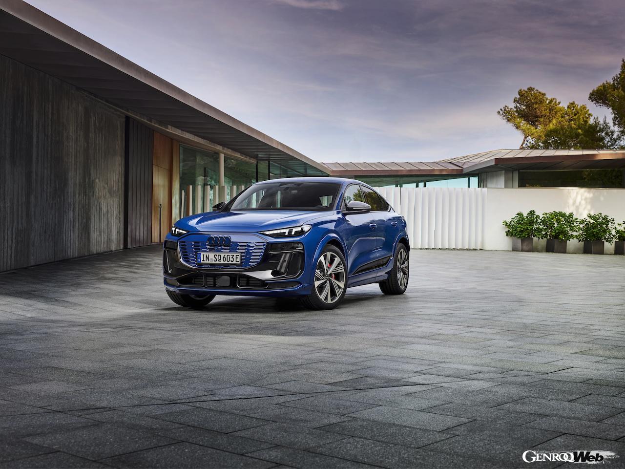 「アウディSQ6 スポーツバック e-tron」のエクステリア。