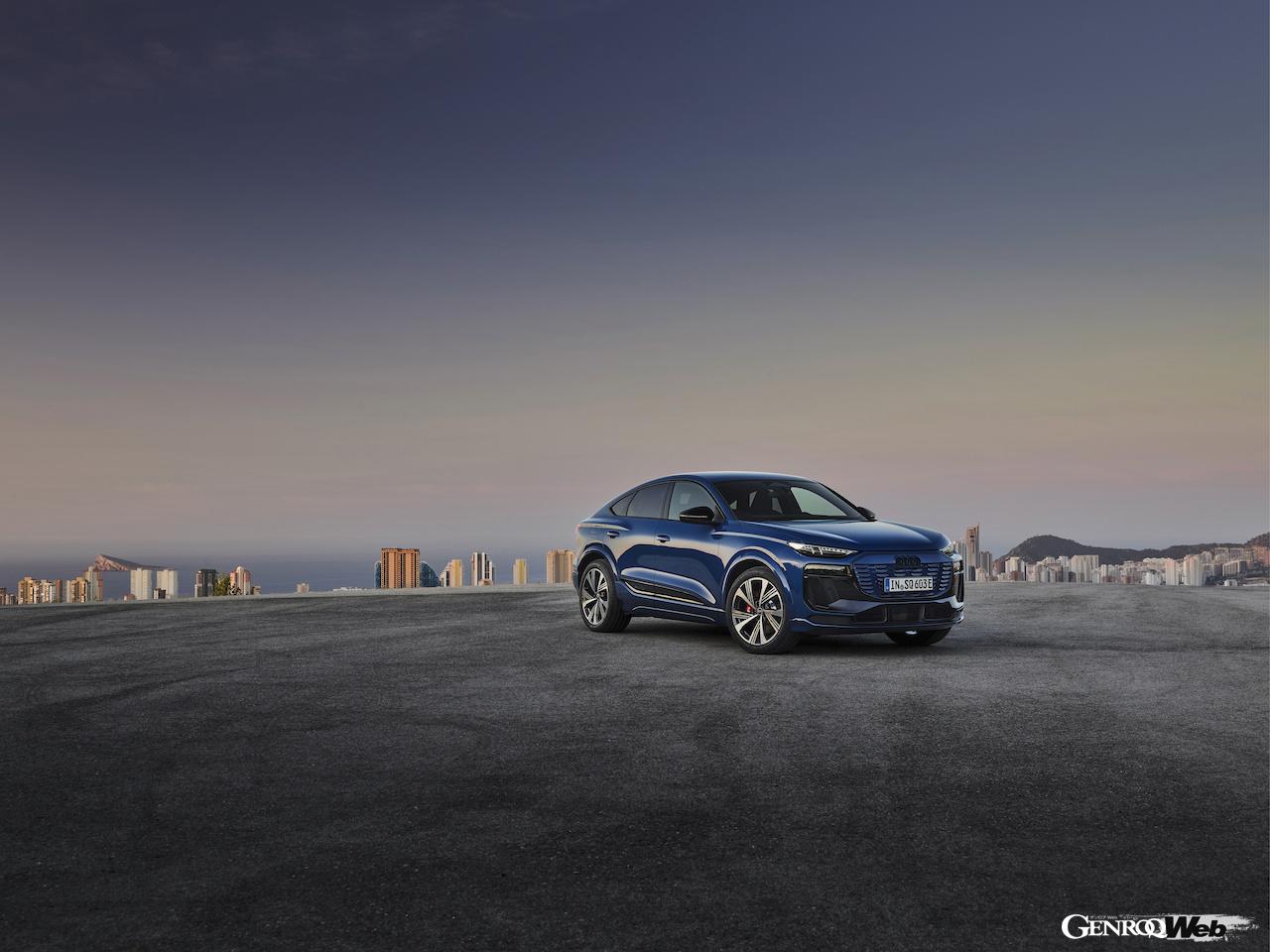 「アウディSQ6 スポーツバック e-tron」のエクステリア。