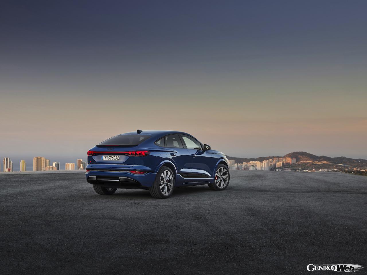 「アウディSQ6 スポーツバック e-tron」のエクステリア。