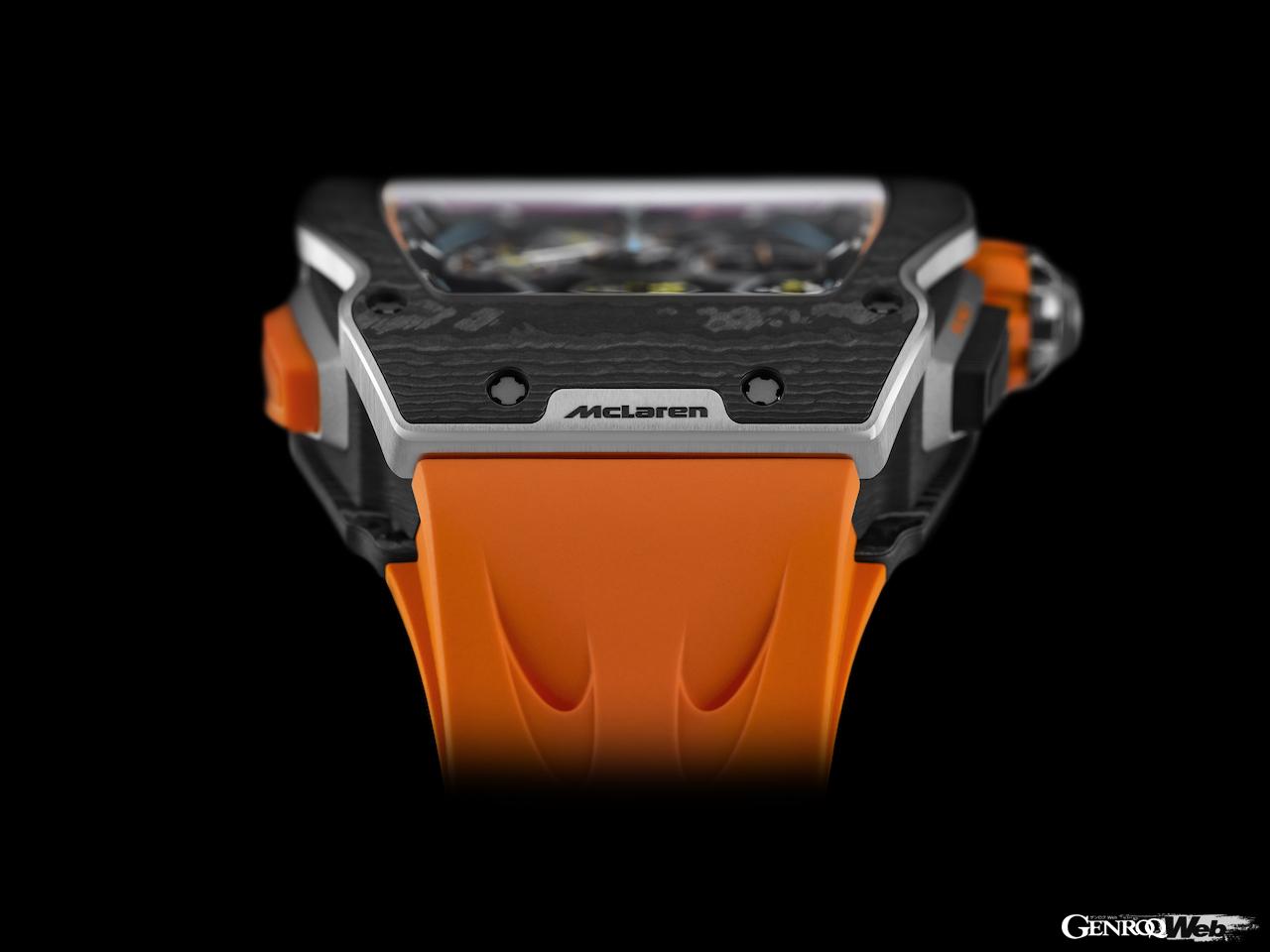 リシャール・ミルとマクラーレンのコラボ第4弾リストウォッチ、「RM 65-01 オートマティック スプリットセコンド クロノグラフ マクラーレンW1」。