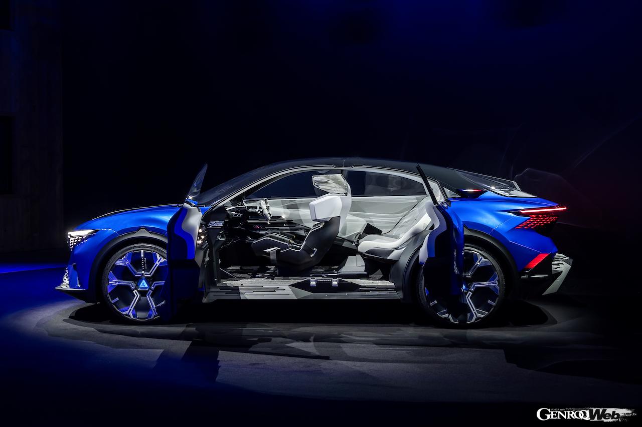 EV専用プラットフォーム「Amprミディアム」を採用した「アルピーヌ A390_β」のインテリア。