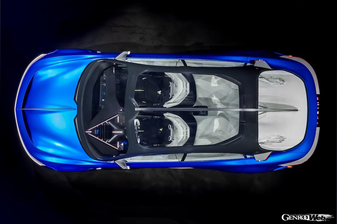 EV専用プラットフォーム「Amprミディアム」を採用した「アルピーヌ A390_β」のインテリア。