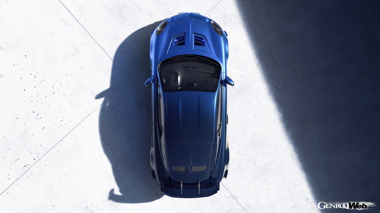 110台のみが限定販売される「アルピーヌ A110 R ウルティム」のエクステリア。