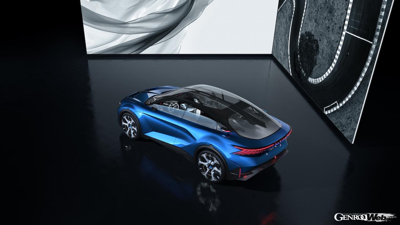 EV専用プラットフォーム「Amprミディアム」を採用した「アルピーヌ A390_β」のエクステリア。