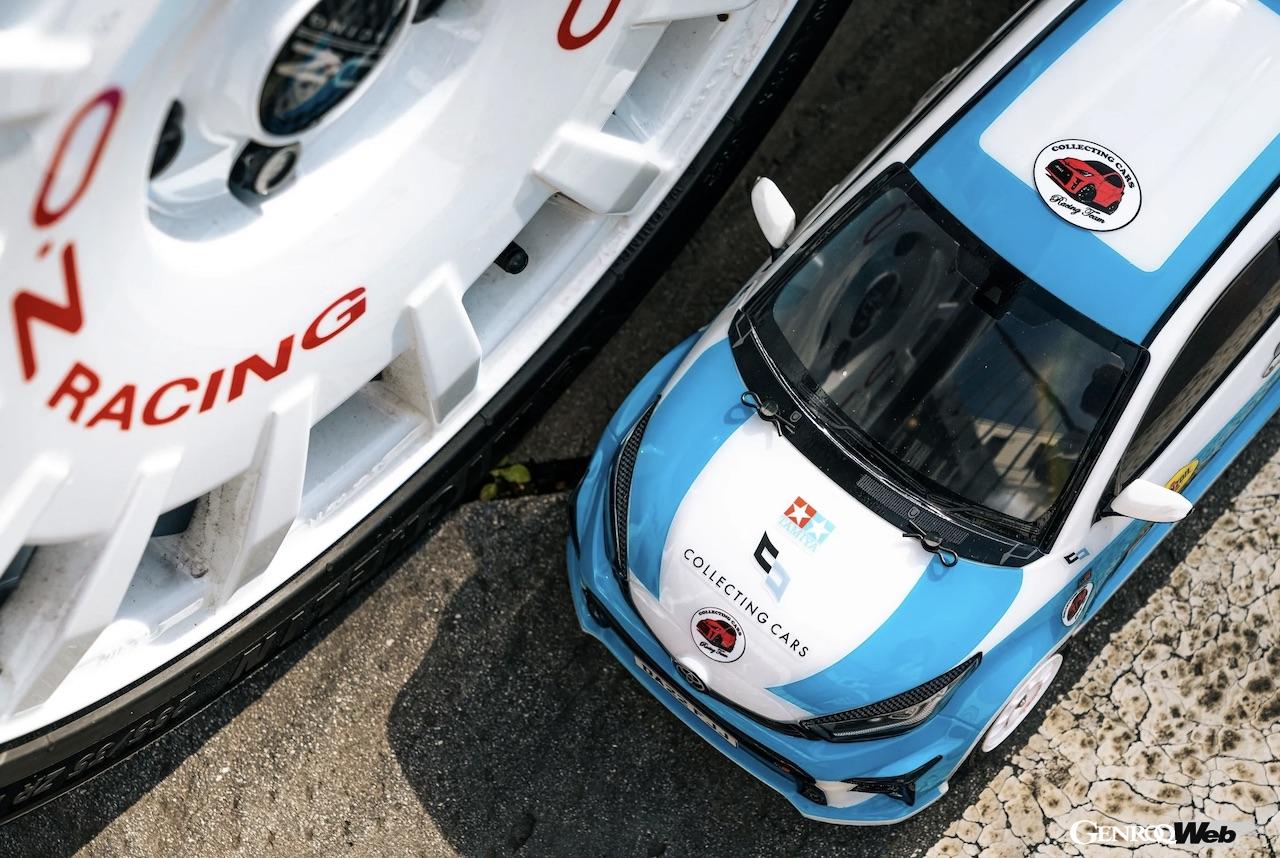 「1/10 RC ワーゲンオフローダー」を再現した「コレクティング・カーズ x タミヤGRヤリス」。