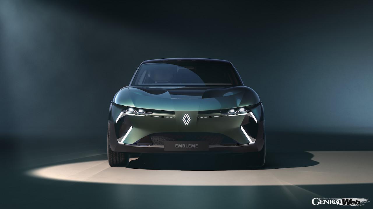 水素燃料電池搭載コンセプトカー「ルノー エンブレム」のエクステリア。