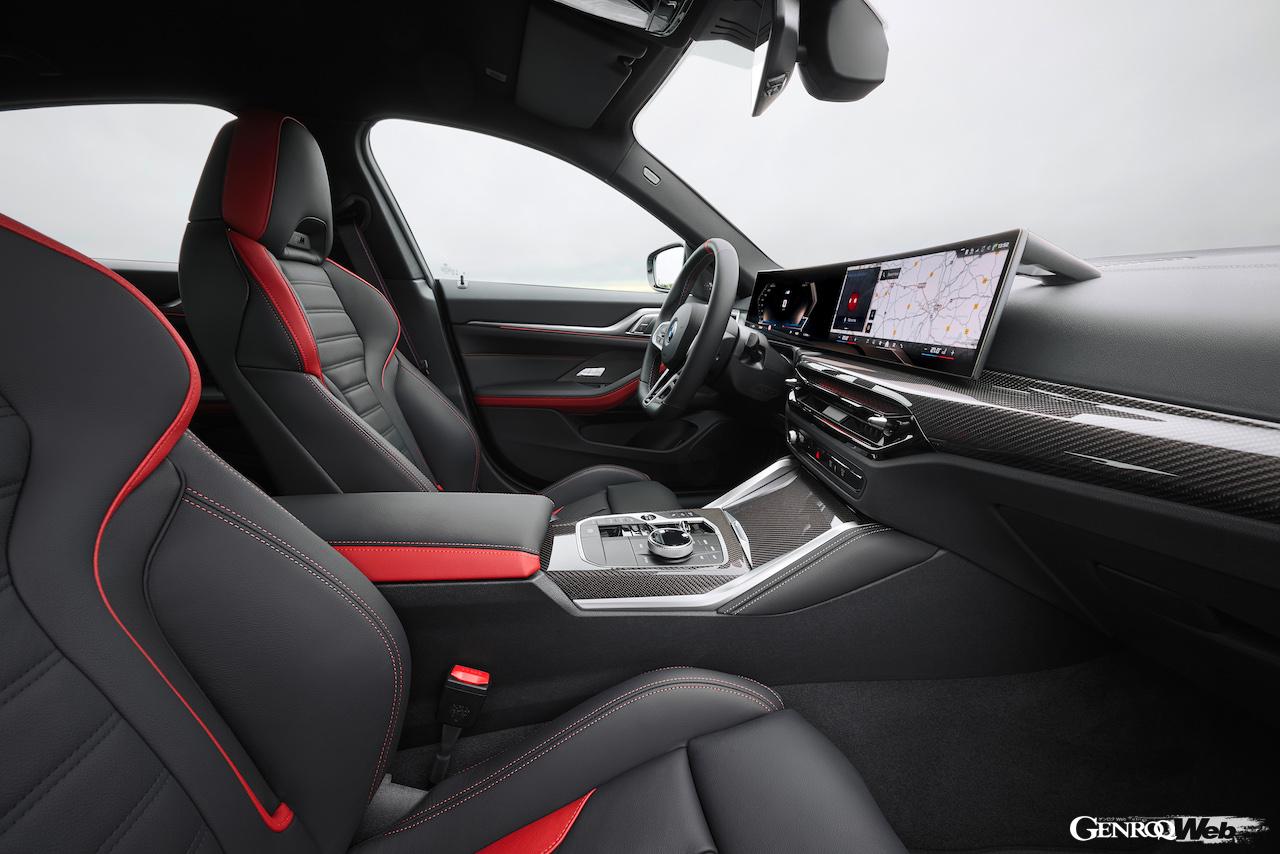 「BMW i4 M50 xDrive」のインテリア。