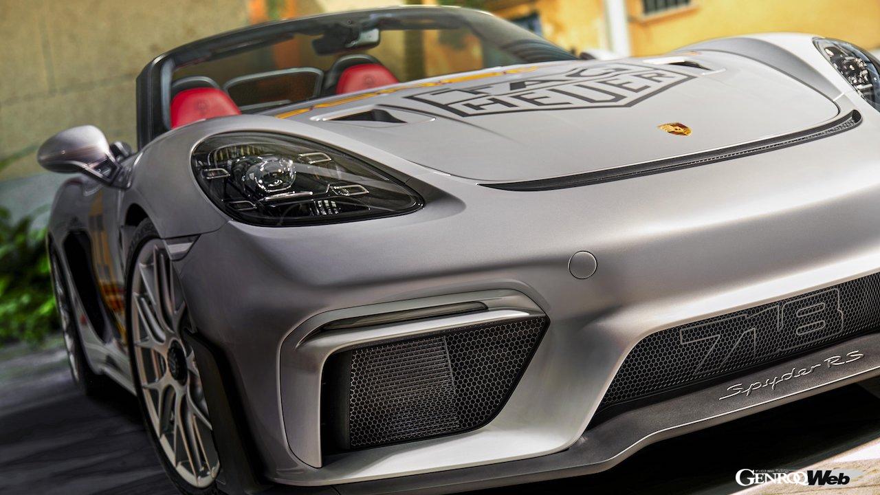 「ポルシェ 718 スパイダー RS パナメリカーナ スペシャル」のエクステリア。