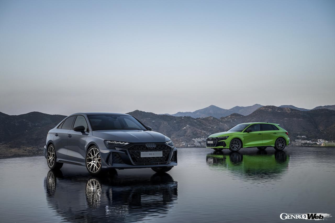 欧州でのデリバリーが開始された「アウディ RS 3」改良新型。進化型「トルク・スプリッター」を搭載し、走行性能の大幅アップを果たした。