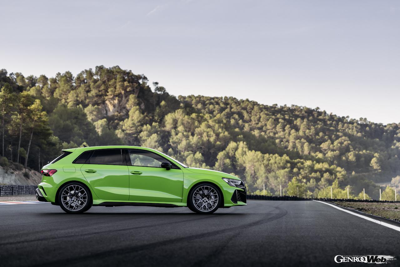 「アウディ RS 3 スポーツバック」改良新型のエクステリア。