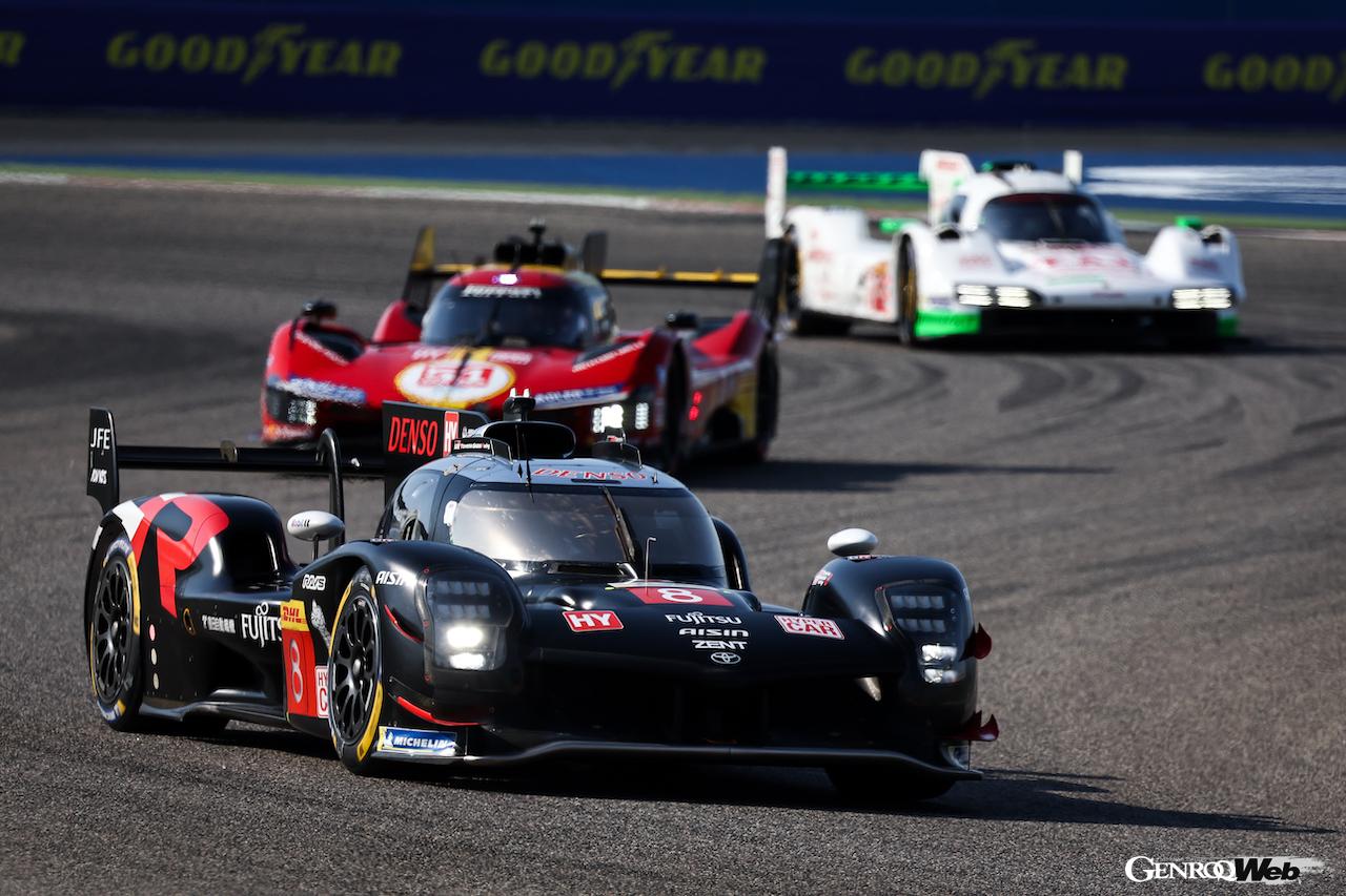 トヨタ GR010 ハイブリッド 8号車が、WEC最終戦バーレーン8時間で逆転勝利。トヨタにマニュファクチャラーズ選手権タイトルをもたらした。