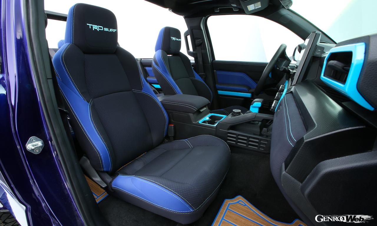 「トヨタ 4ランナー TRD サーフ コンセプト」のインテリア。