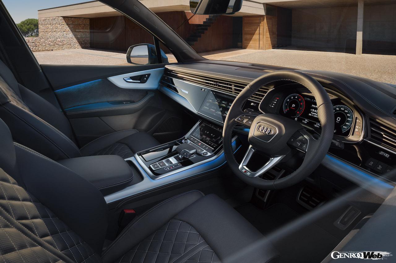 2度目のフェイスリフトを実施した「アウディ Q7」のインテリア。