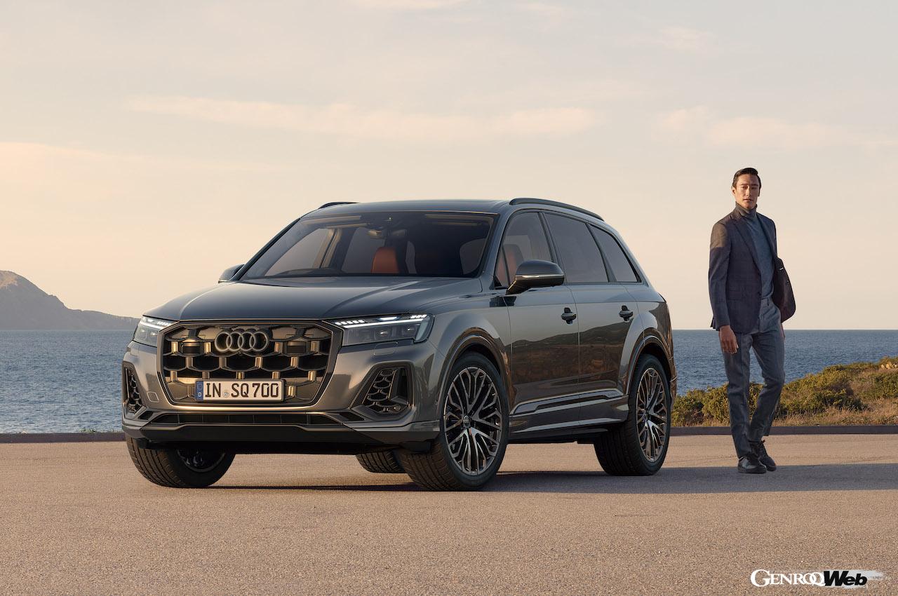 2度目のフェイスリフトを実施した「アウディ SQ7」のエクステリア。