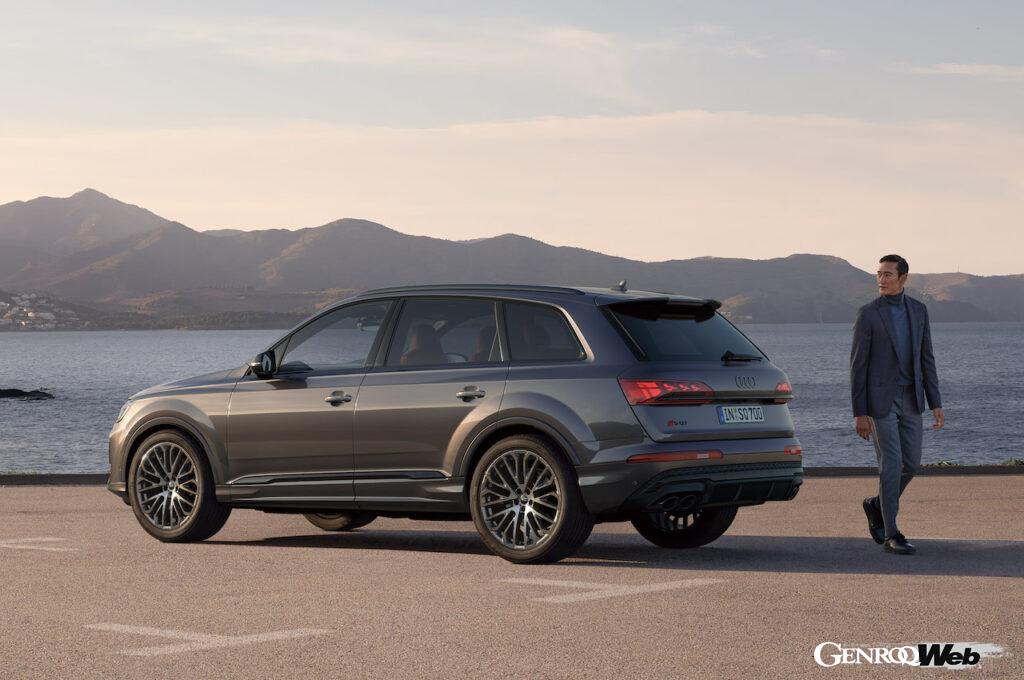 2度目のフェイスリフトを実施した「アウディ SQ7」のエクステリア。