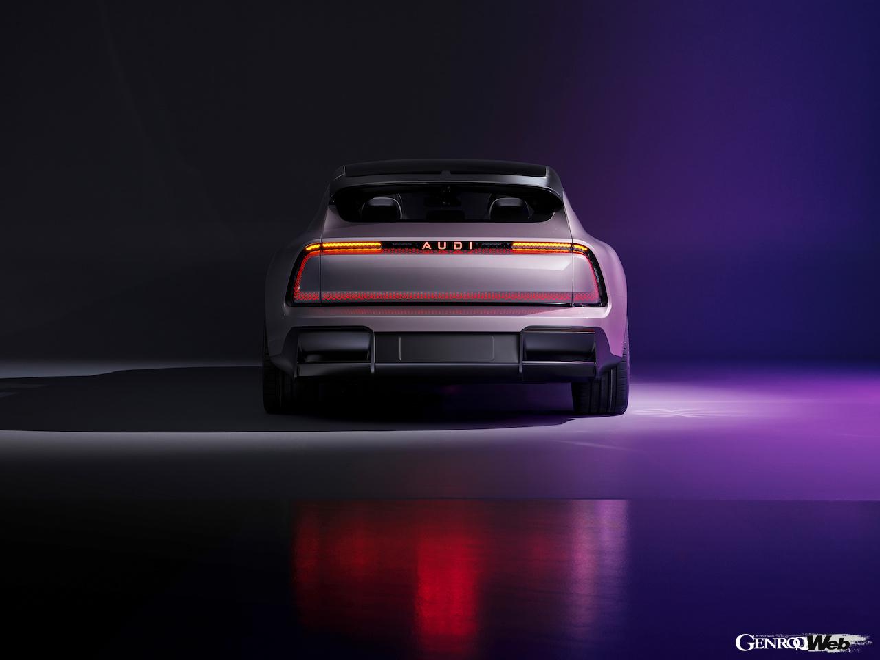 新ブランド「AUDI」の市販モデルの予告編とも言えるコンセプトカー「AUDI E コンセプト」。