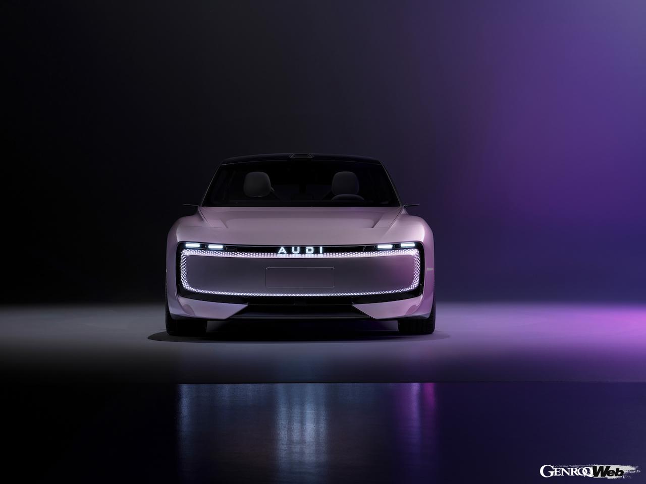 新ブランド「AUDI」の市販モデルの予告編とも言えるコンセプトカー「AUDI E コンセプト」。